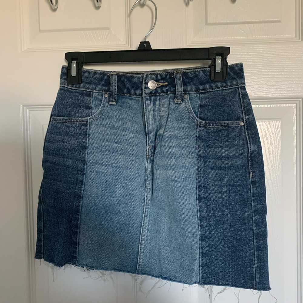 pacsun jean skirt